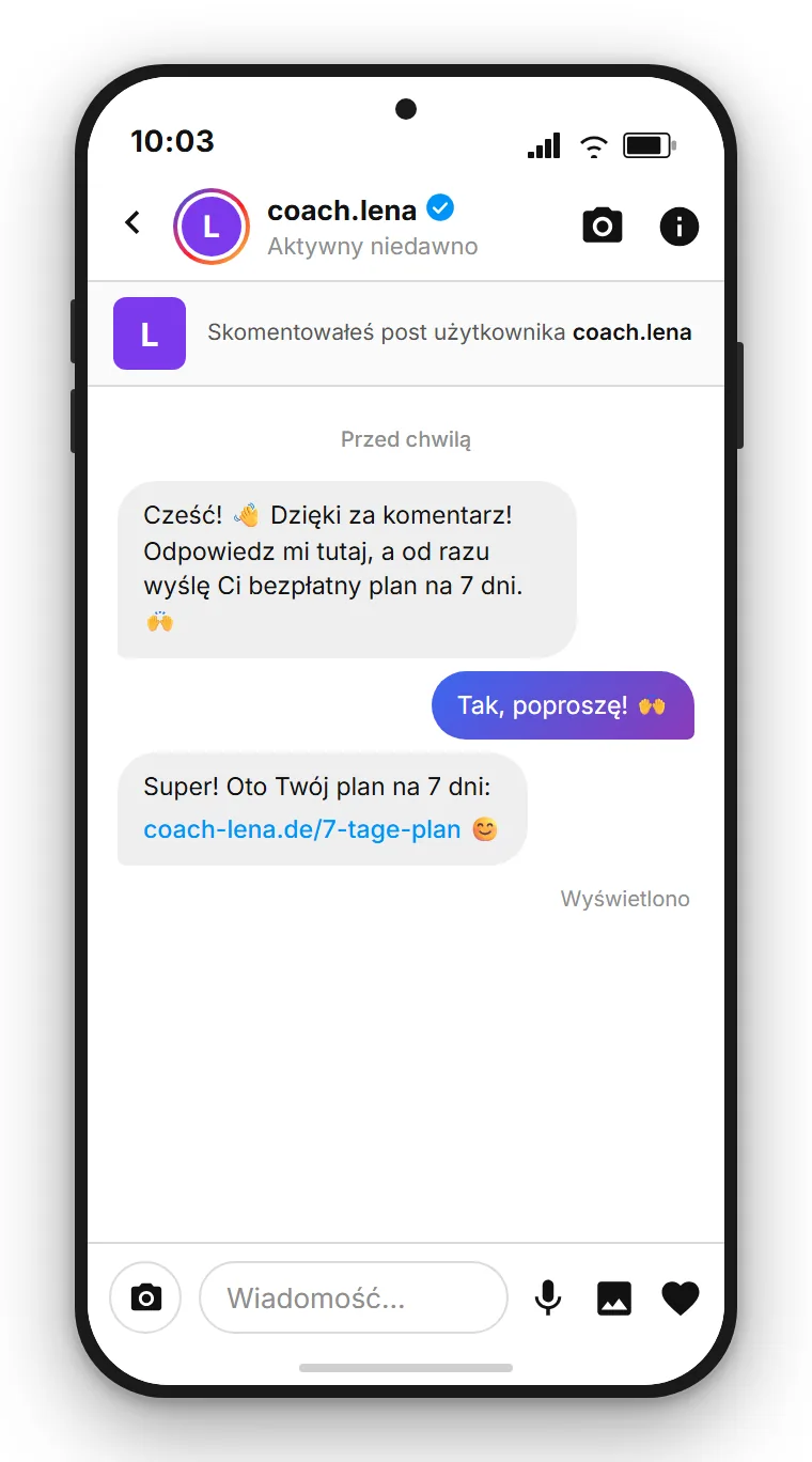SendSeven Flow Builder: Comment-to-DM lead magnet dla coachów – od komentarza słowa kluczowego do automatycznej DM z linkiem do pobrania