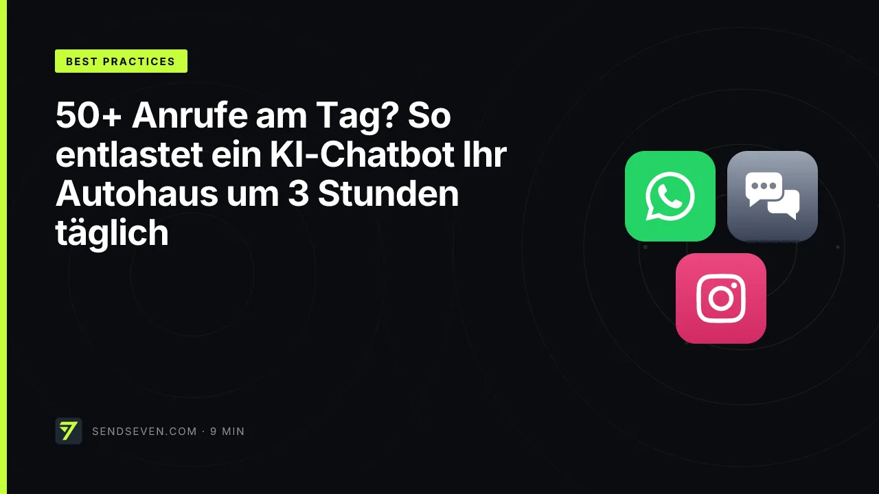 50+ Anrufe am Tag? So entlastet ein KI-Chatbot Ihr Autohaus um 3 Stunden täglich