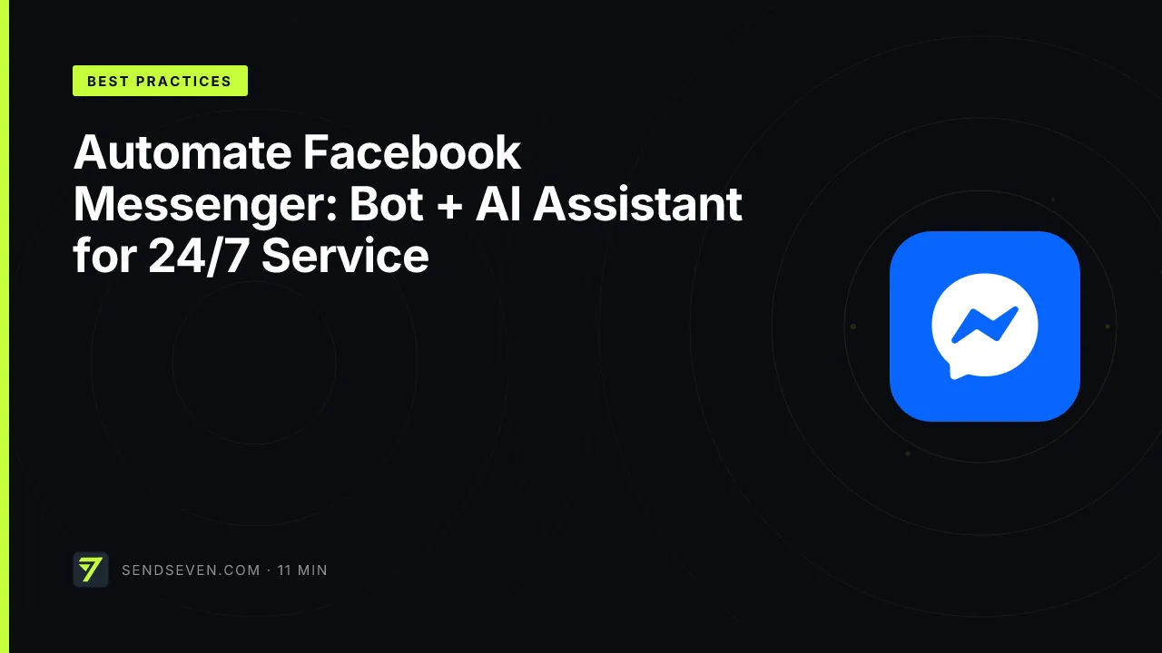 Automate Facebook Messenger: Bot + AI Assistant for 24/7 Service