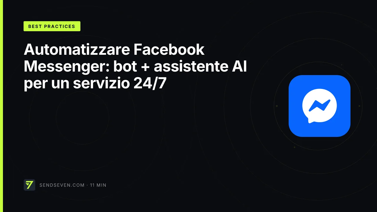 Automatizzare Facebook Messenger: bot + assistente AI per un servizio 24/7