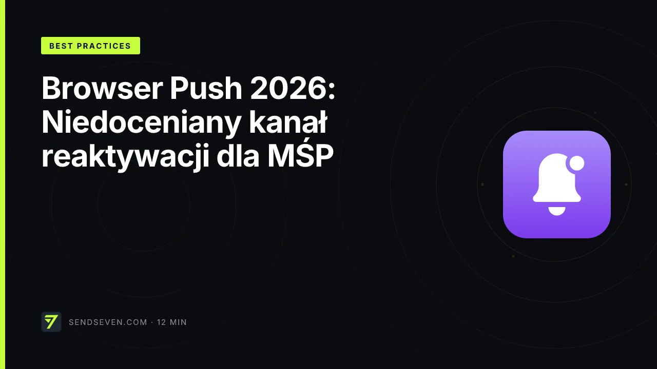 Browser Push 2026: Niedoceniany kanał reaktywacji dla MŚP