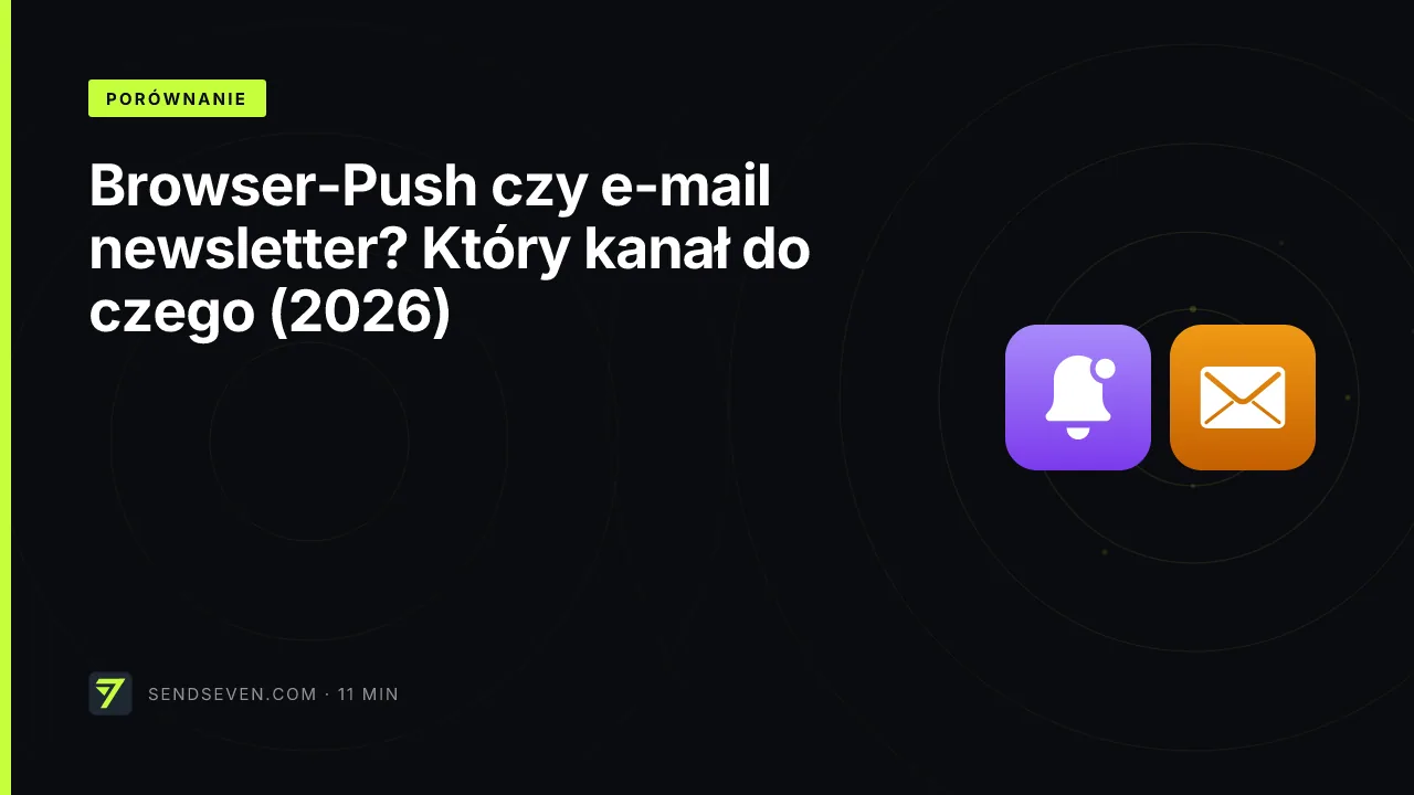 Browser-Push czy e-mail newsletter? Który kanał do czego (2026)