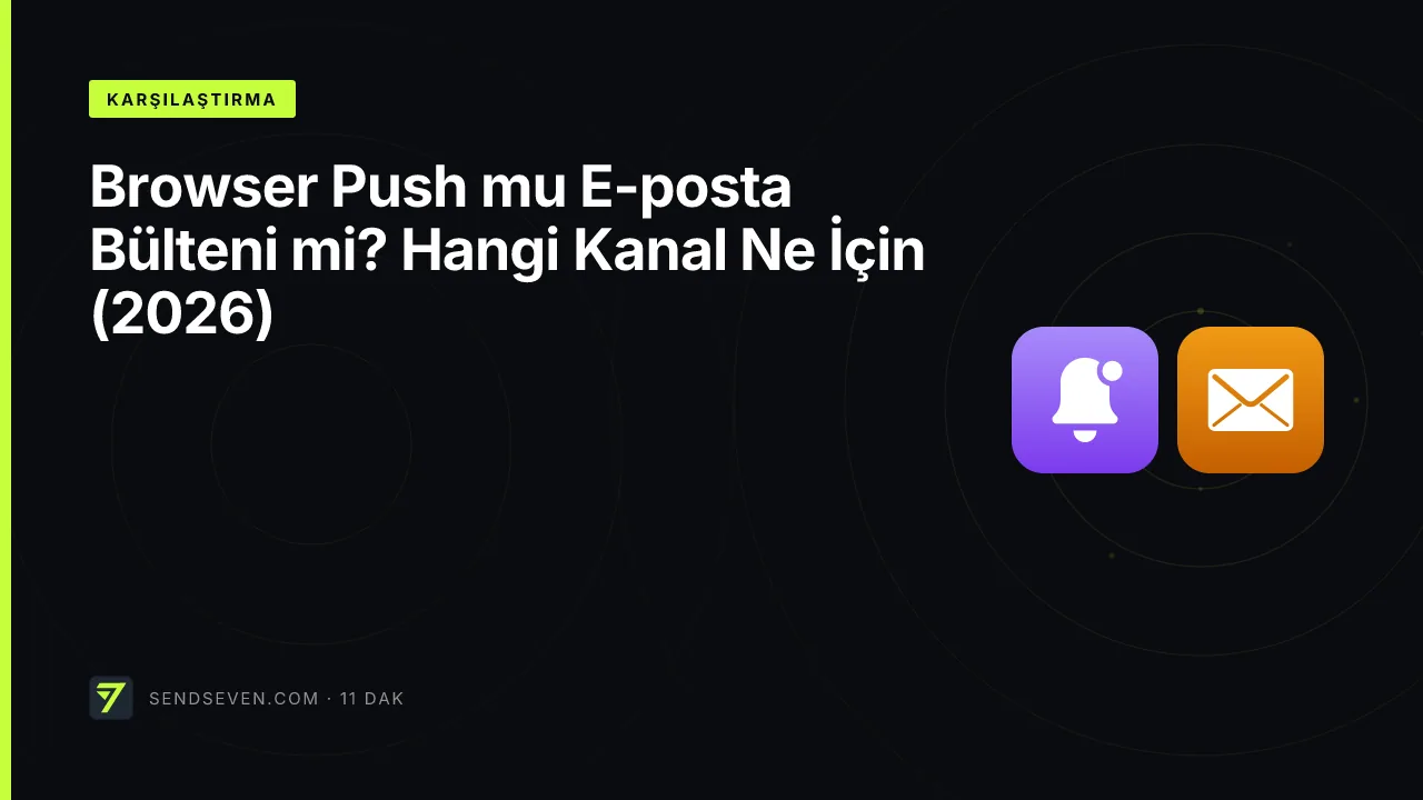 Browser Push mu E-posta Bülteni mi? Hangi Kanal Ne İçin (2026)