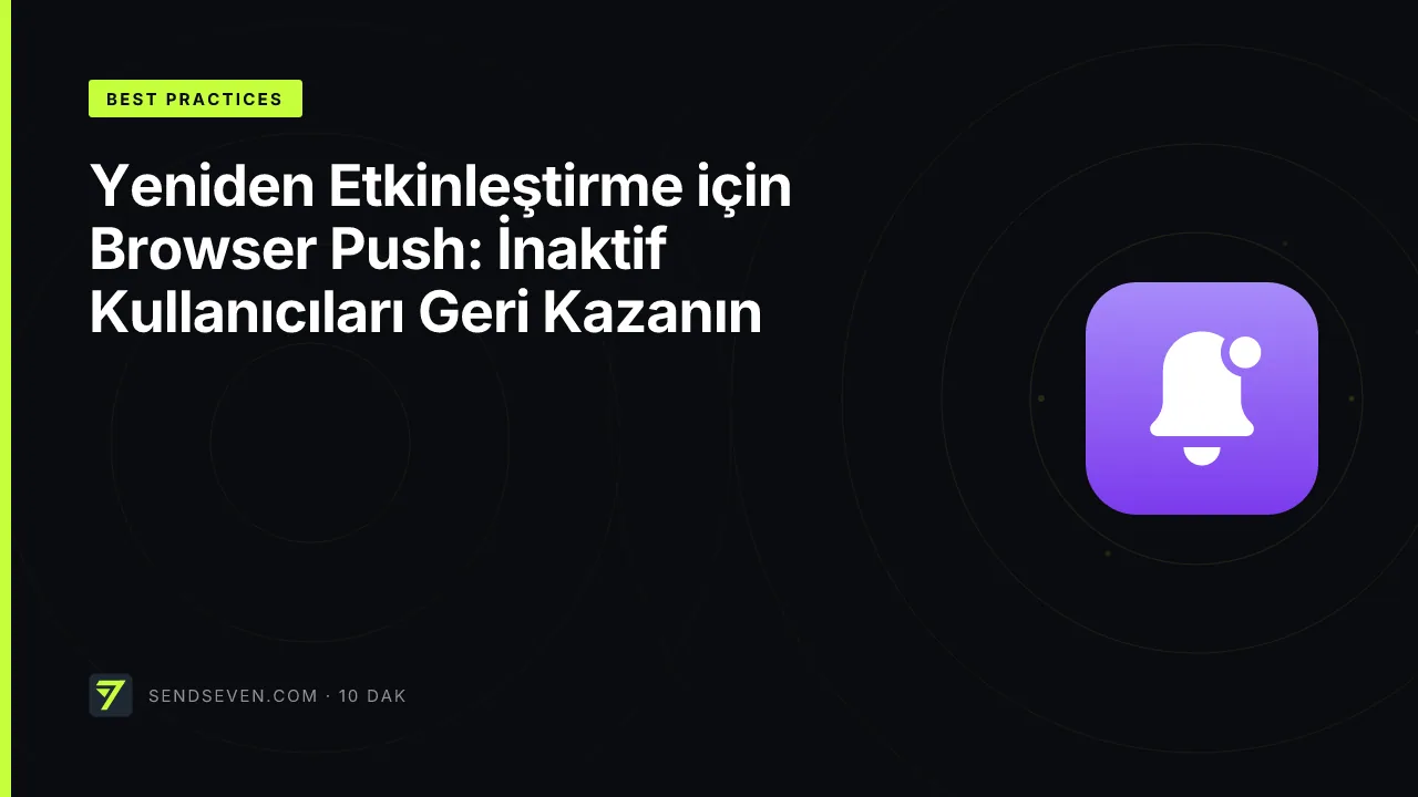 Yeniden Etkinleştirme için Browser Push: İnaktif Kullanıcıları Geri Kazanın