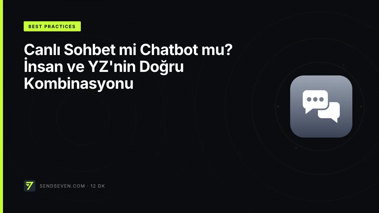 Canlı Sohbet mi Chatbot mu? İnsan ve YZ'nin Doğru Kombinasyonu