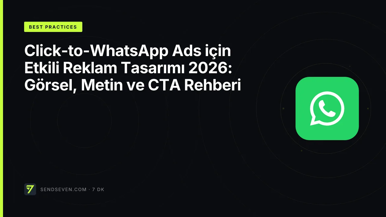 Click-to-WhatsApp Ads için Etkili Reklam Tasarımı 2026: Görsel, Metin ve CTA Rehberi