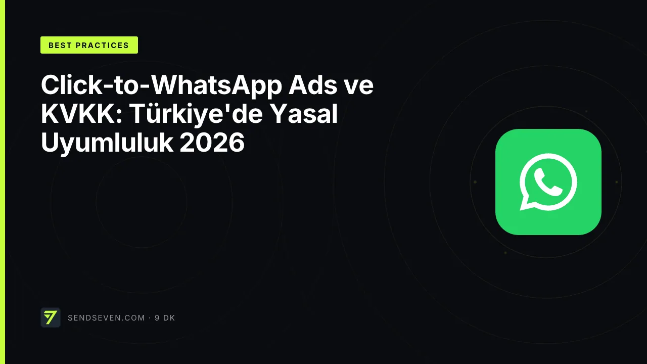 Click-to-WhatsApp Ads ve KVKK: Türkiye'de Yasal Uyumluluk 2026