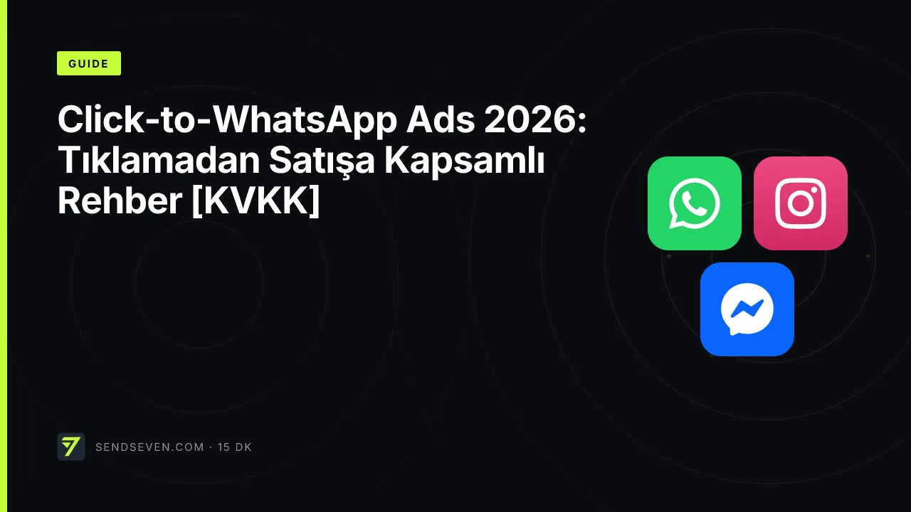 Click-to-WhatsApp Ads 2026: Tıklamadan Satışa Kapsamlı Rehber [KVKK]