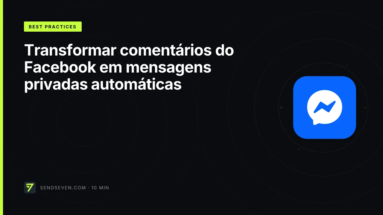 Transformar comentários do Facebook em mensagens privadas automáticas