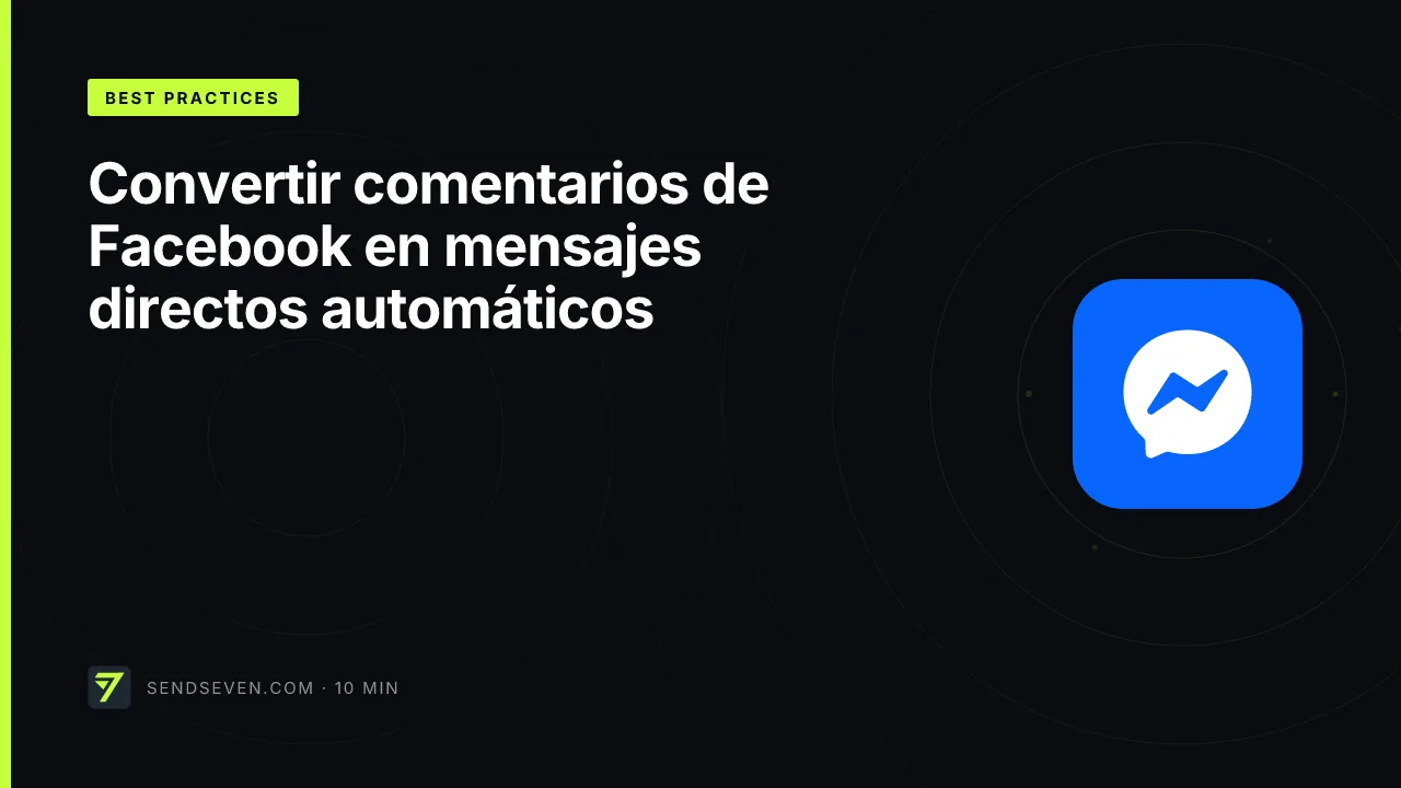 Convertir comentarios de Facebook en mensajes directos automáticos