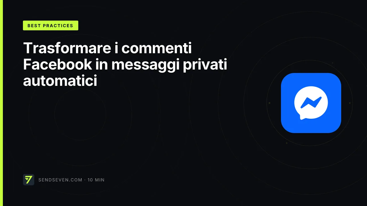 Trasformare i commenti Facebook in messaggi privati automatici