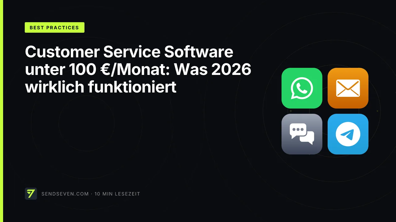 Customer Service Software unter 100 €/Monat: Was 2026 wirklich funktioniert