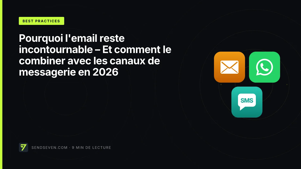 Pourquoi l'email reste incontournable – Et comment le combiner avec les canaux de messagerie en 2026