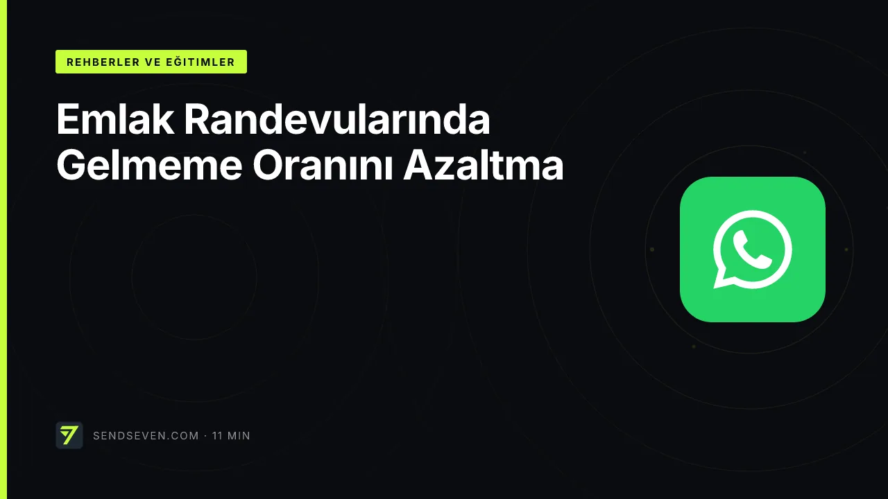 Emlak Randevularında Gelmeme Oranını Azaltma