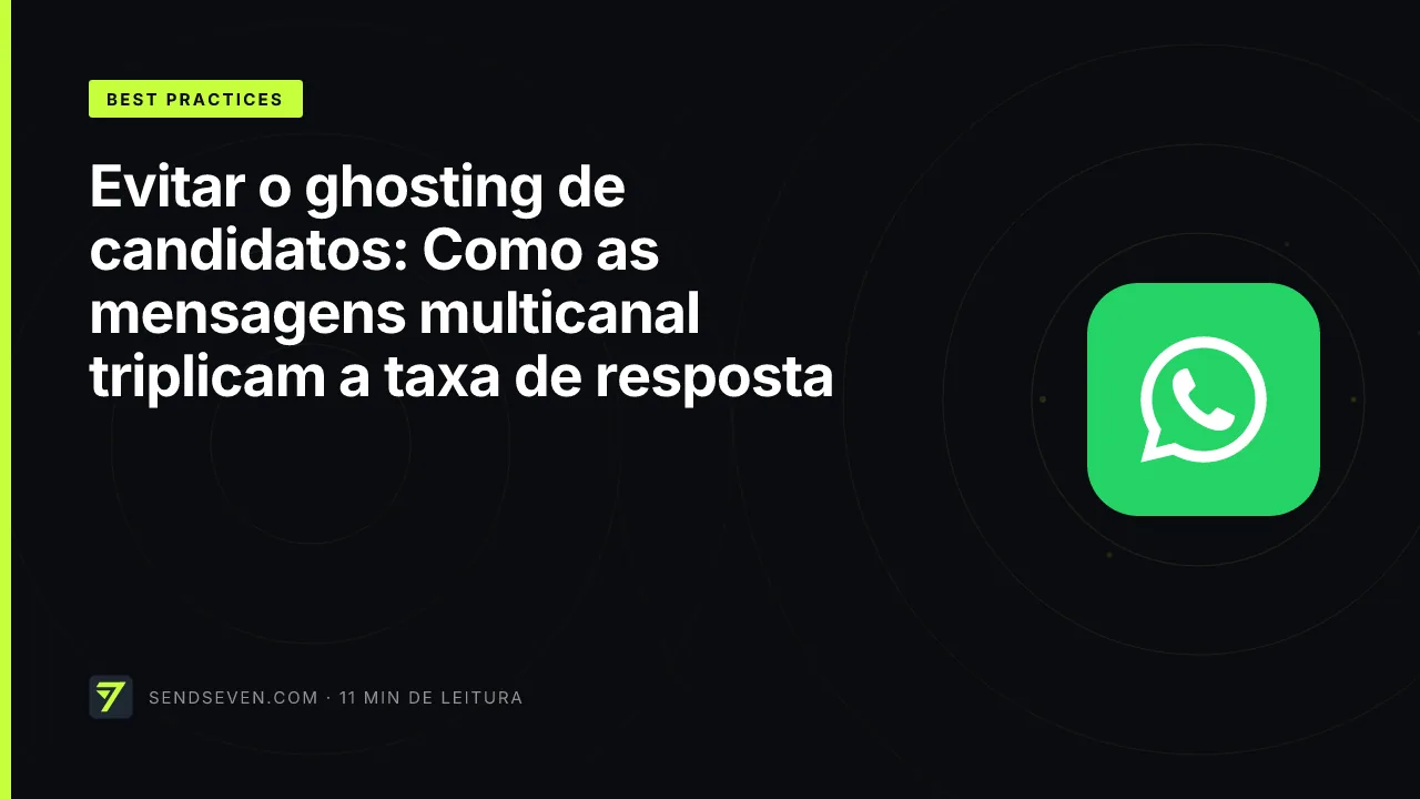 Evitar o ghosting de candidatos: Como as mensagens multicanal triplicam a taxa de resposta