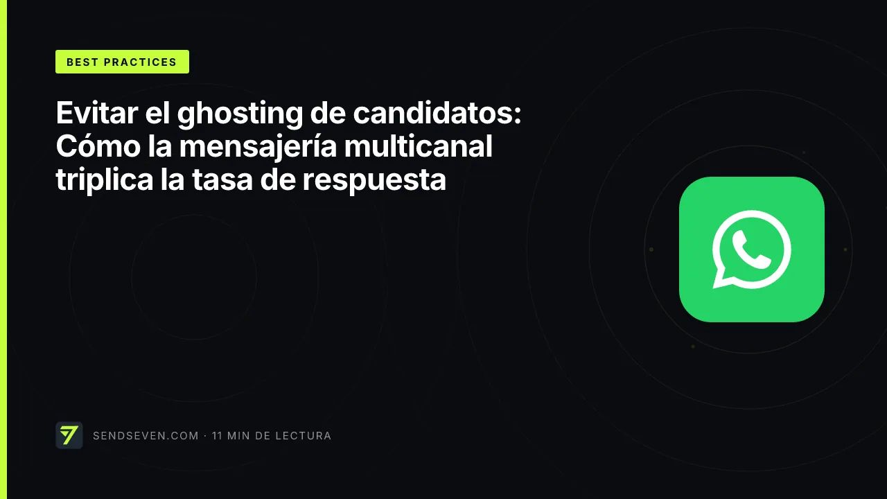 Evitar el ghosting de candidatos: Cómo la mensajería multicanal triplica la tasa de respuesta