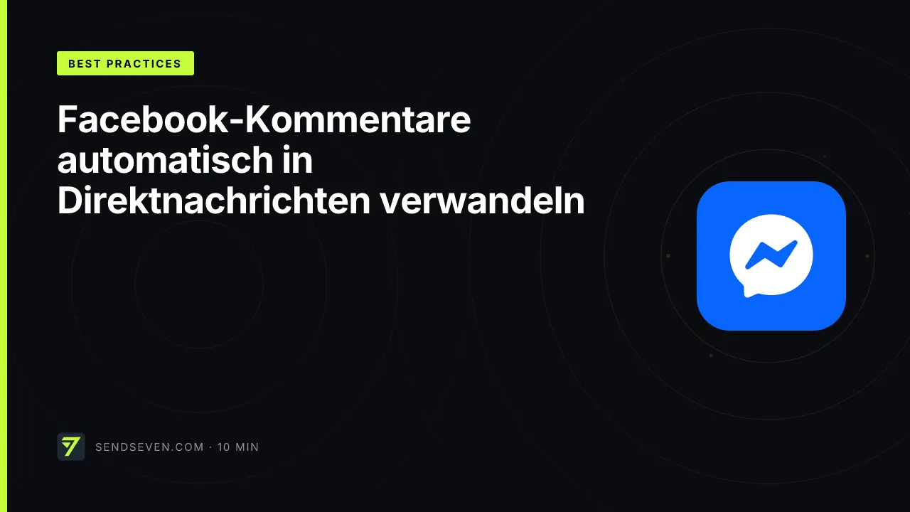Facebook-Kommentare automatisch in Direktnachrichten verwandeln