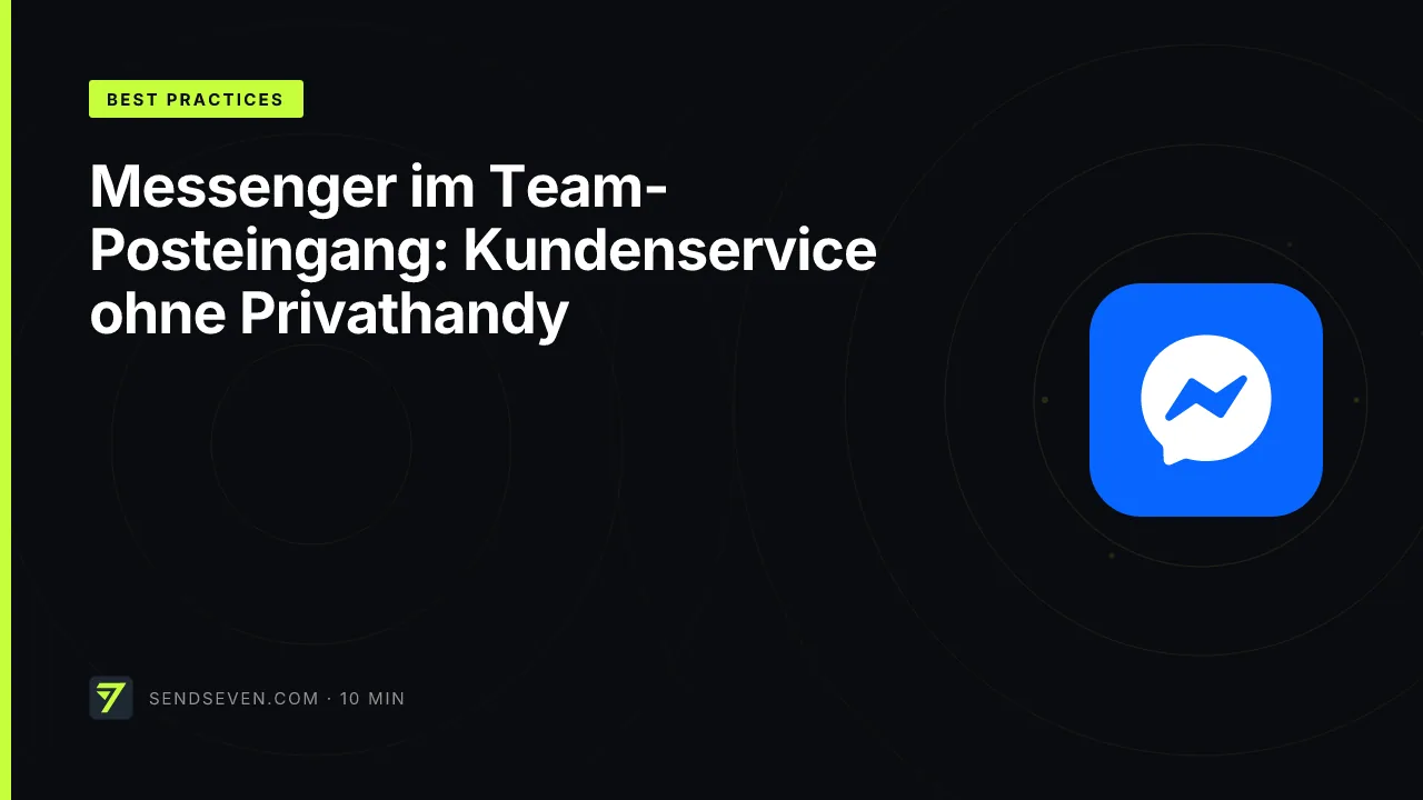Messenger im Team-Posteingang: Kundenservice ohne Privathandy