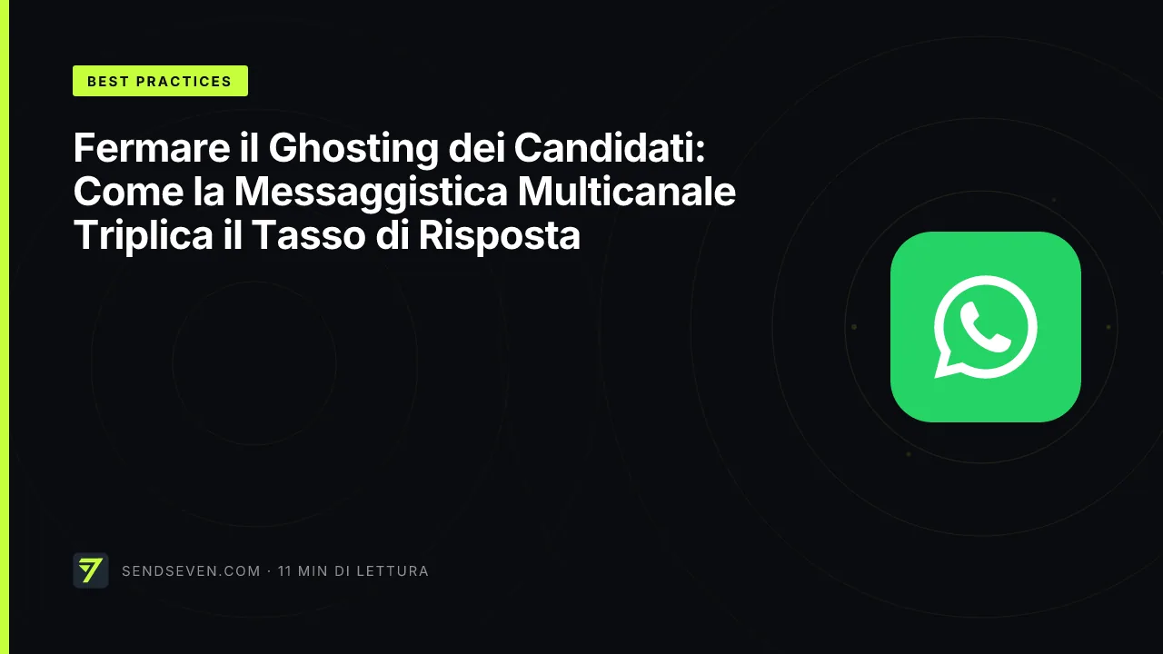 Fermare il Ghosting dei Candidati: Come la Messaggistica Multicanale Triplica il Tasso di Risposta