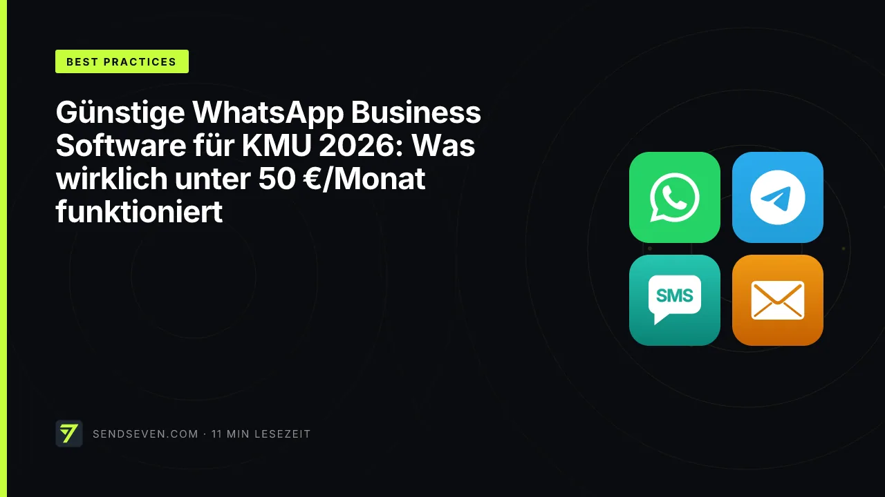 Günstige WhatsApp Business Software für KMU 2026: Was wirklich unter 50 €/Monat funktioniert