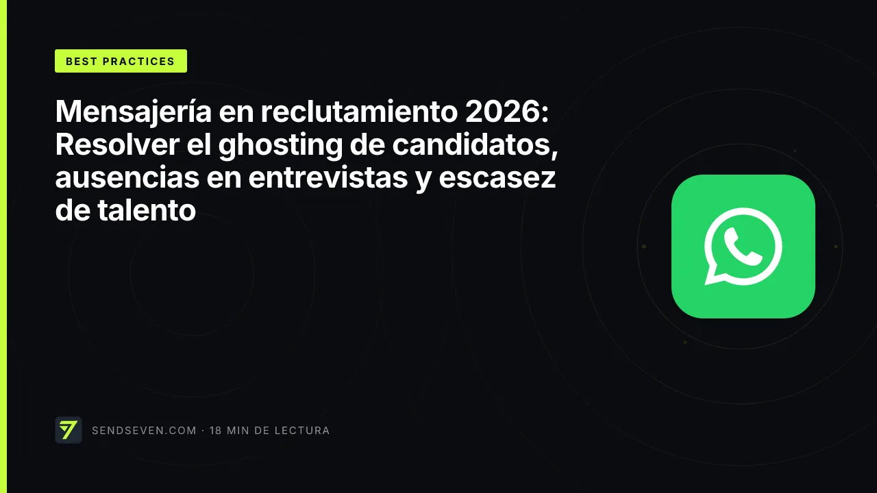 Mensajería en reclutamiento 2026: Resolver el ghosting de candidatos, ausencias en entrevistas y escasez de talento