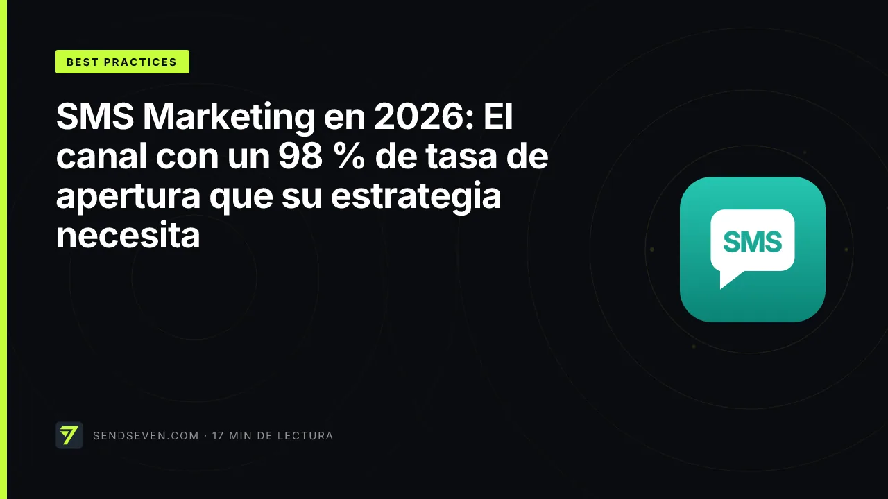 SMS Marketing en 2026: El canal con un 98 % de tasa de apertura que su estrategia necesita
