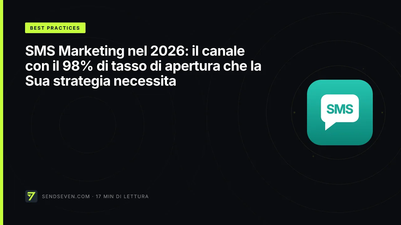 SMS Marketing nel 2026: il canale con il 98% di tasso di apertura che la Sua strategia necessita