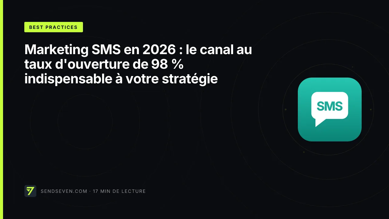 Marketing SMS en 2026 : le canal au taux d'ouverture de 98 % indispensable à votre stratégie