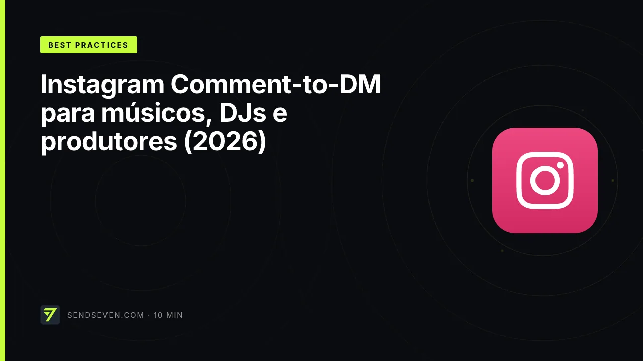 Instagram Comment-to-DM para músicos, DJs e produtores (2026)