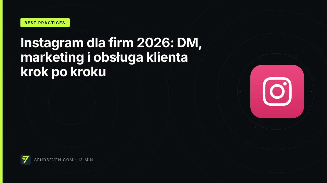 Instagram dla firm 2026: DM, marketing i obsługa klienta krok po kroku