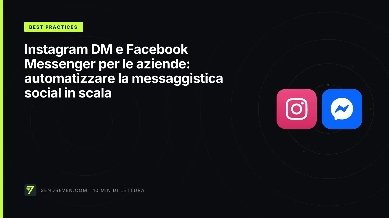 Instagram DM e Facebook Messenger per le aziende: automatizzare la messaggistica social in scala