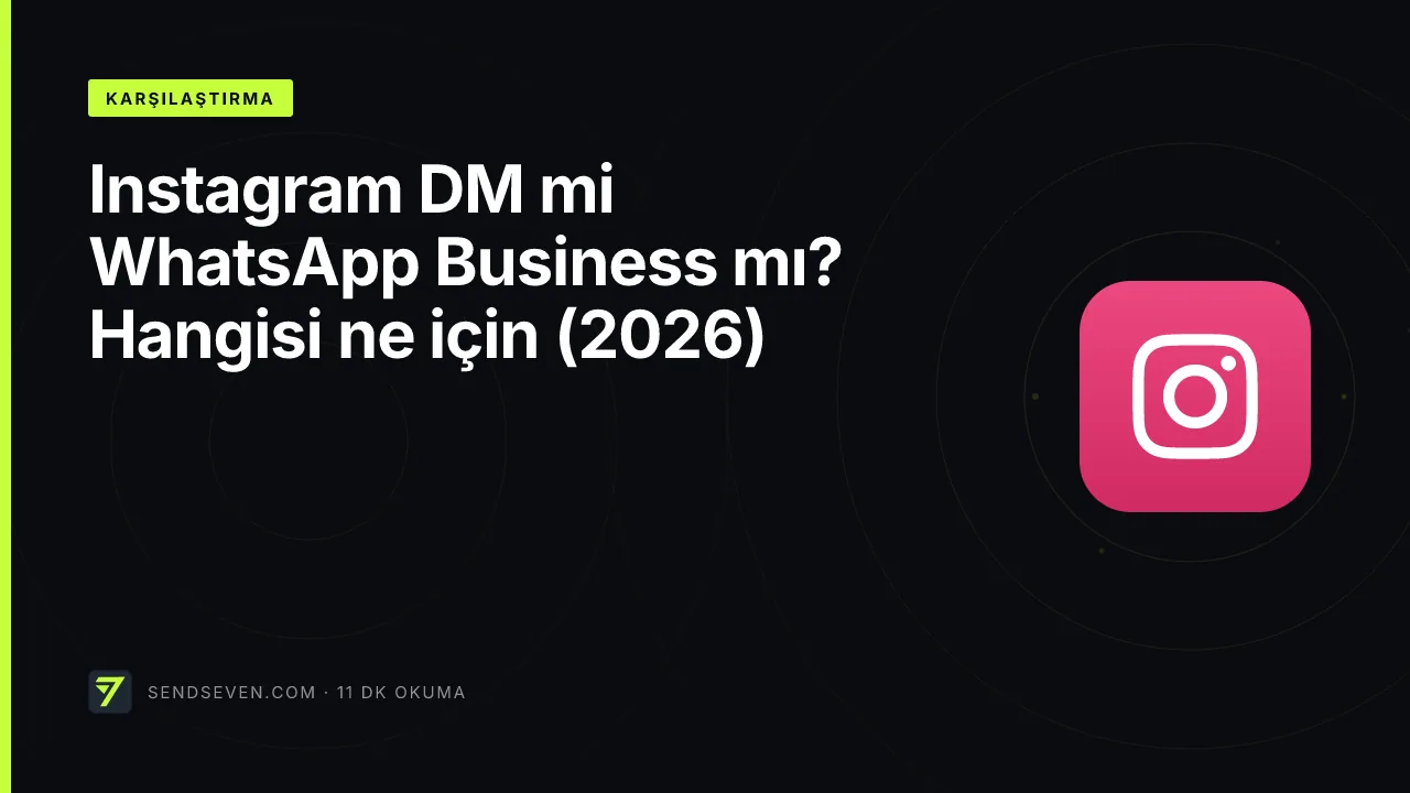 Instagram DM mi WhatsApp Business mı? Hangisi ne için (2026)