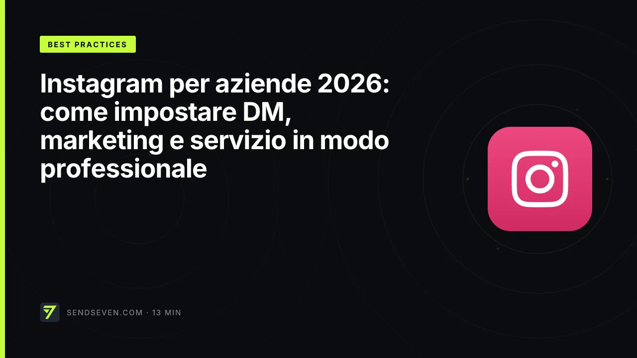 Instagram per aziende 2026: come impostare DM, marketing e servizio in modo professionale