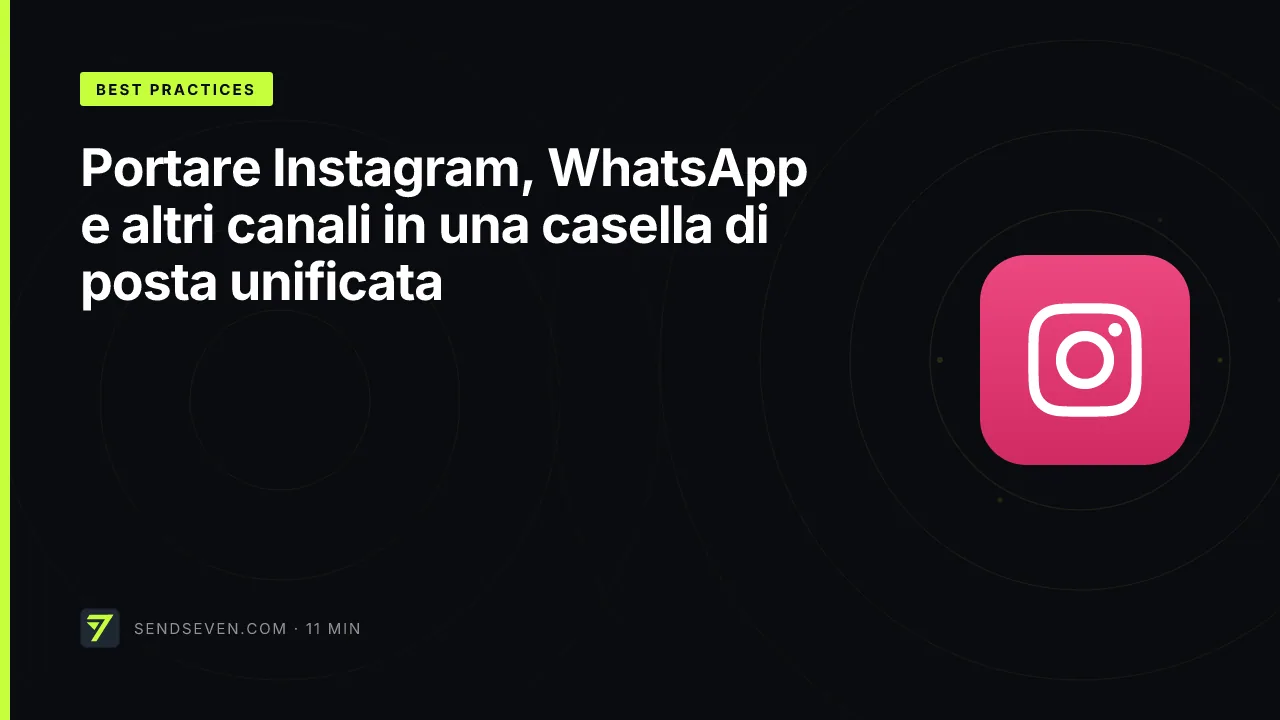 Portare Instagram, WhatsApp e altri canali in una casella di posta unificata