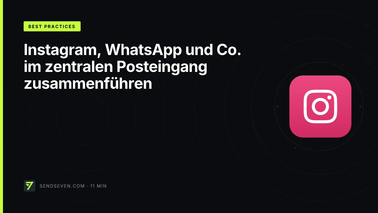 Instagram, WhatsApp und Co. im zentralen Posteingang zusammenführen