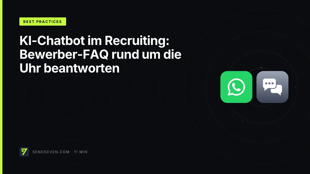 KI-Chatbot im Recruiting: Bewerber-FAQ rund um die Uhr beantworten