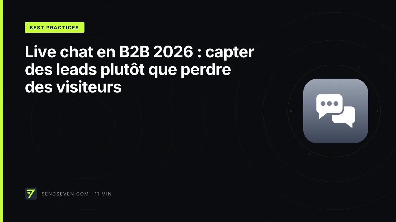Live chat en B2B 2026 : capter des leads plutôt que perdre des visiteurs