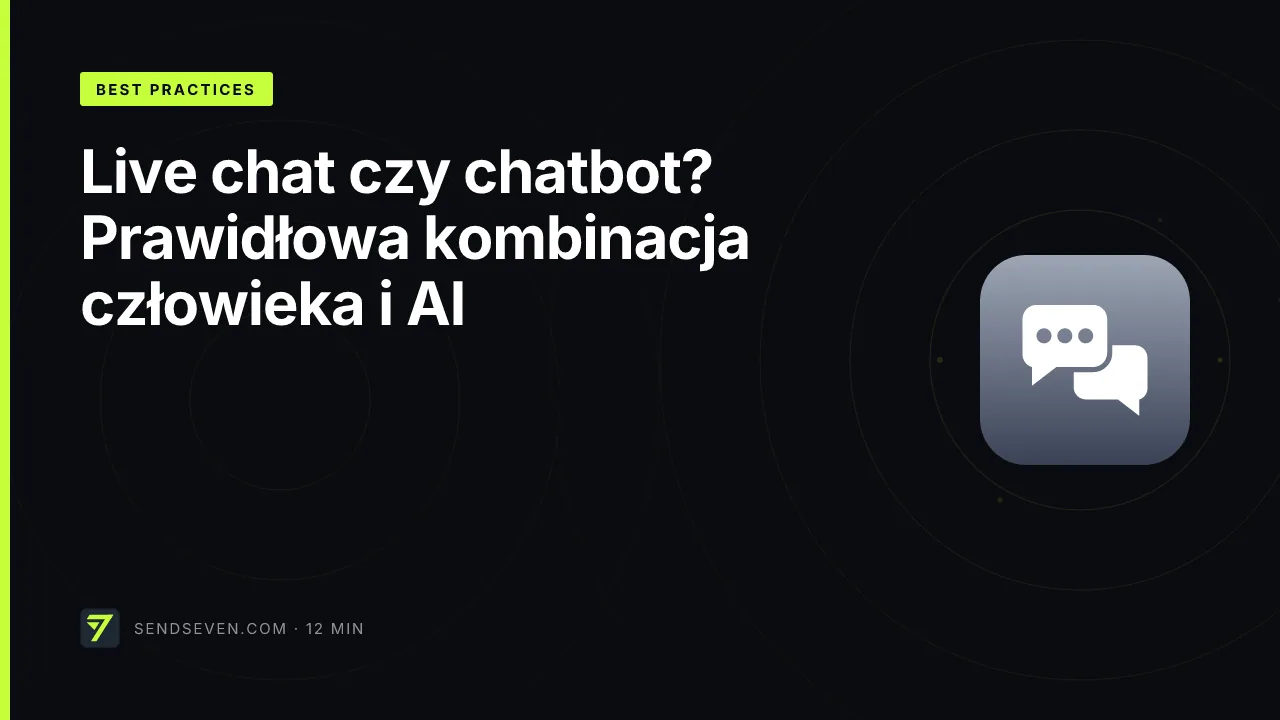 Live chat czy chatbot? Prawidłowa kombinacja człowieka i AI