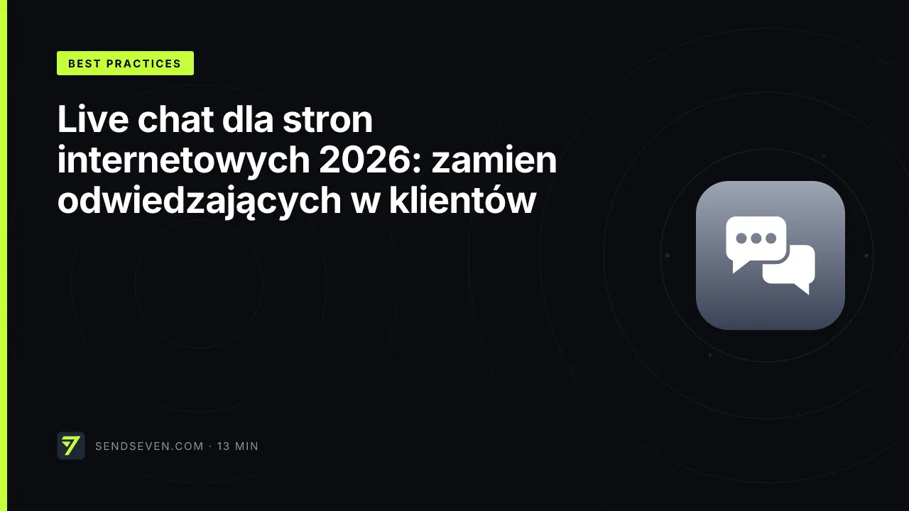 Live chat dla stron internetowych 2026: zamien odwiedzających w klientów