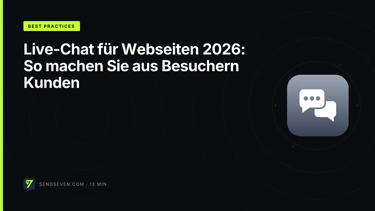 Live-Chat für Webseiten 2026: So machen Sie aus Besuchern Kunden