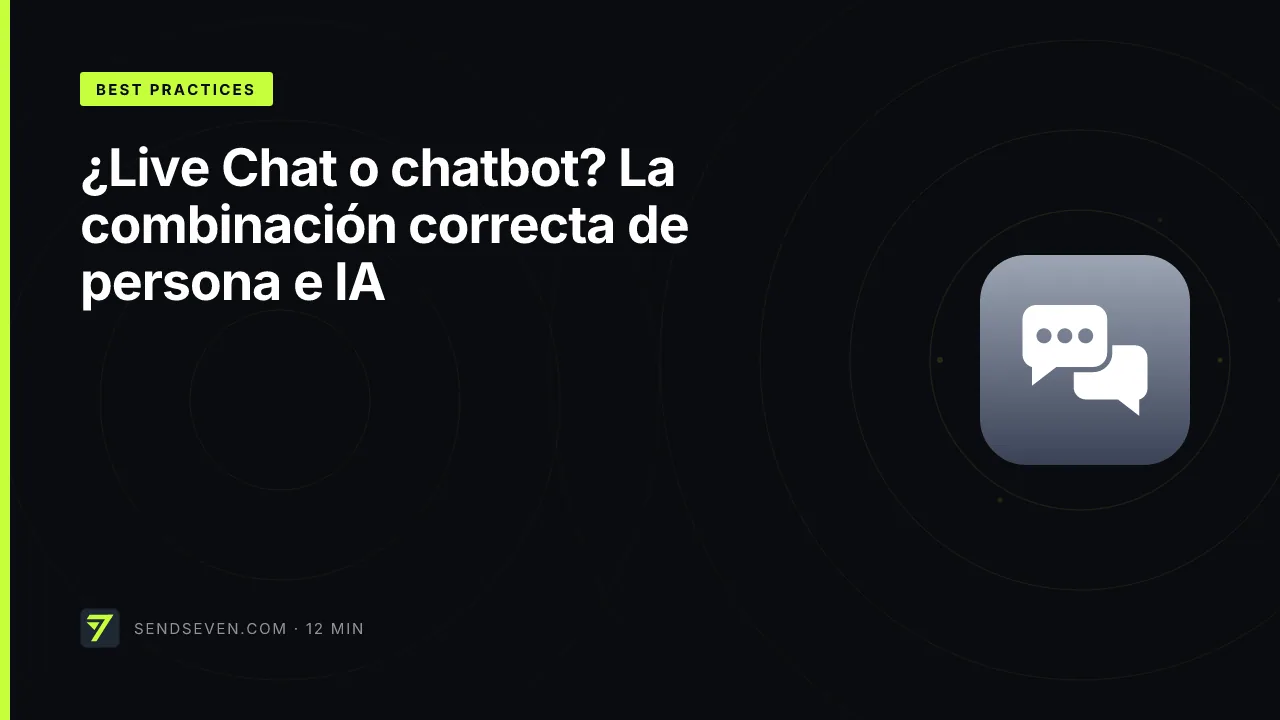 ¿Live Chat o chatbot? La combinación correcta de persona e IA