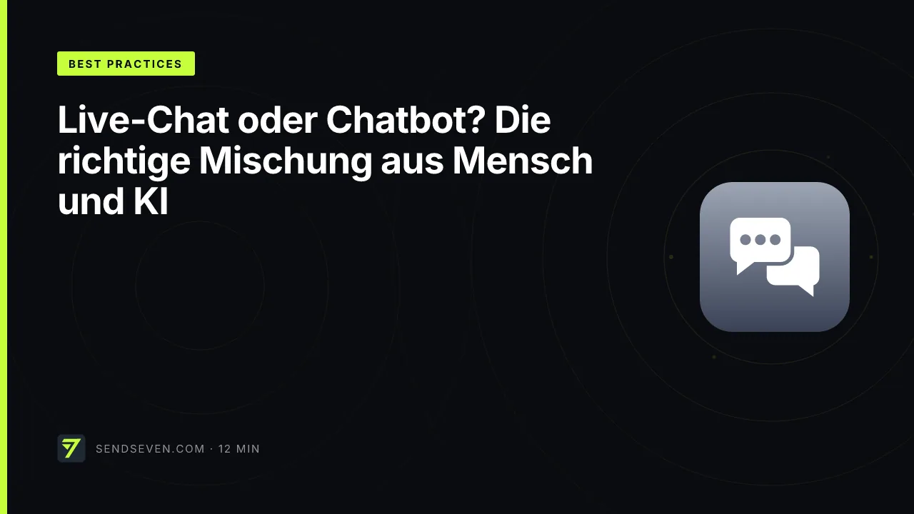 Live-Chat oder Chatbot? Die richtige Mischung aus Mensch und KI