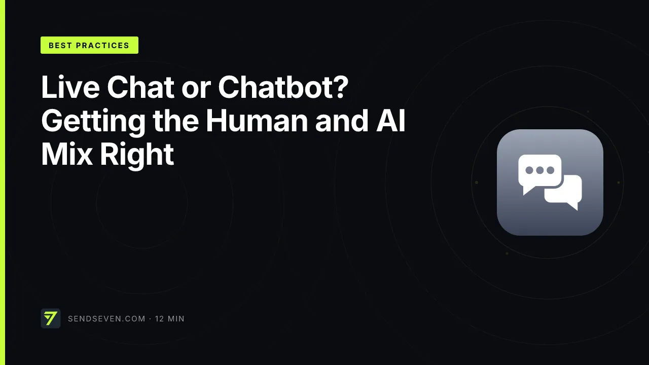 Live Chat or Chatbot? Getting the Human and AI Mix Right