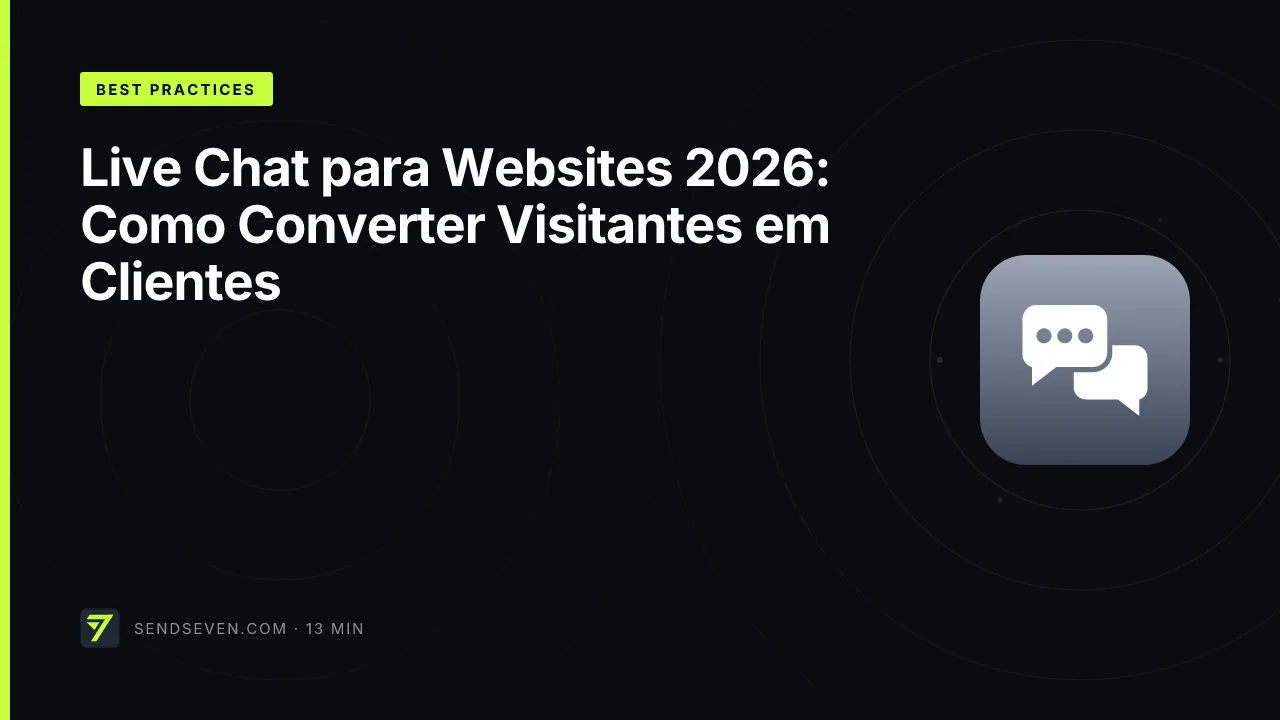 Live Chat para Websites 2026: Como Converter Visitantes em Clientes