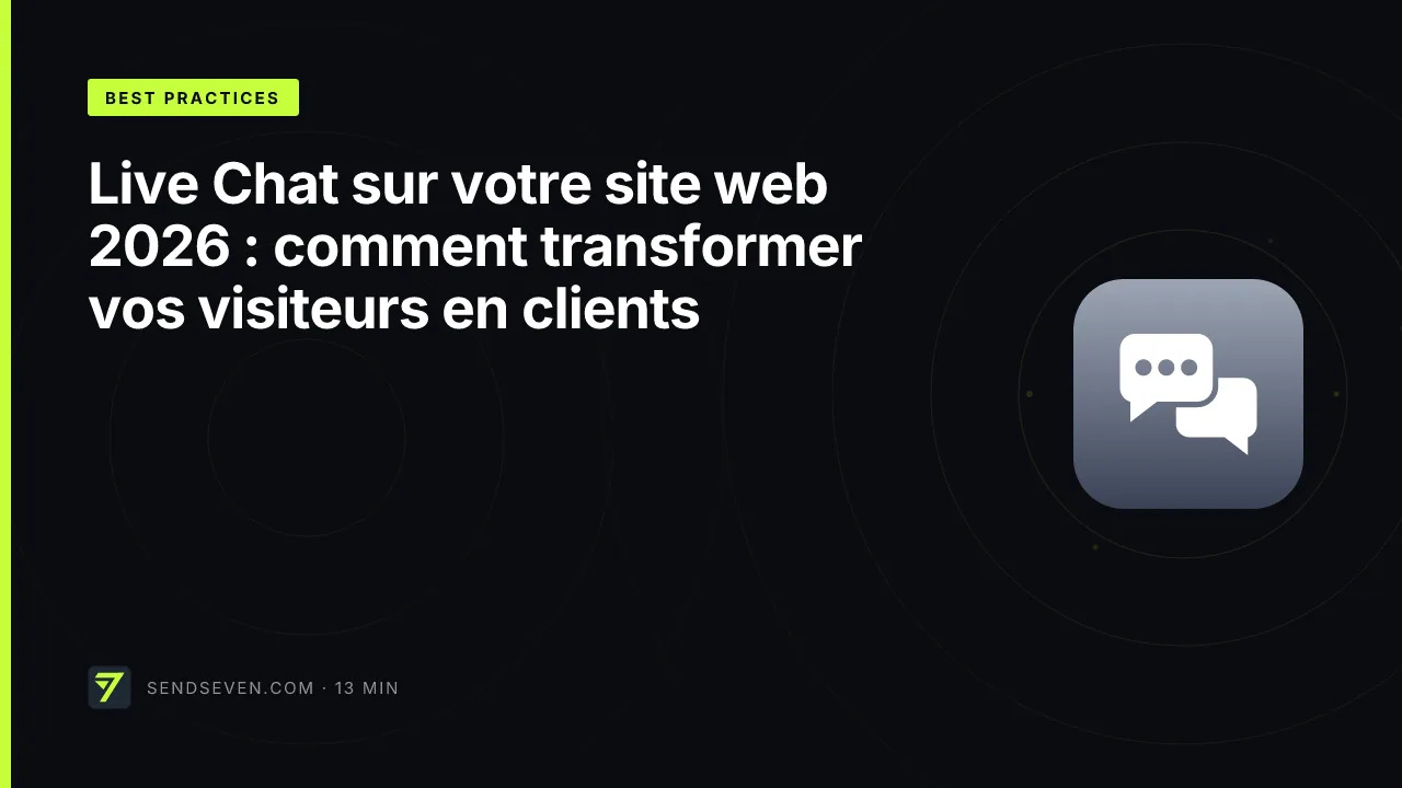 Live Chat sur votre site web 2026 : comment transformer vos visiteurs en clients