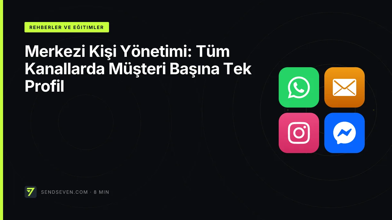 Merkezi Kişi Yönetimi: Tüm Kanallarda Müşteri Başına Tek Profil