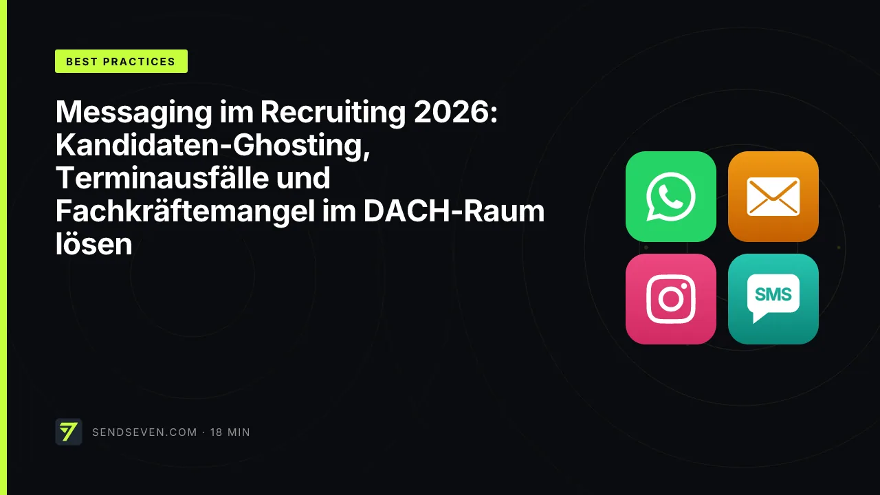 Messaging im Recruiting 2026: Kandidaten-Ghosting, Terminausfälle und Fachkräftemangel im DACH-Raum lösen