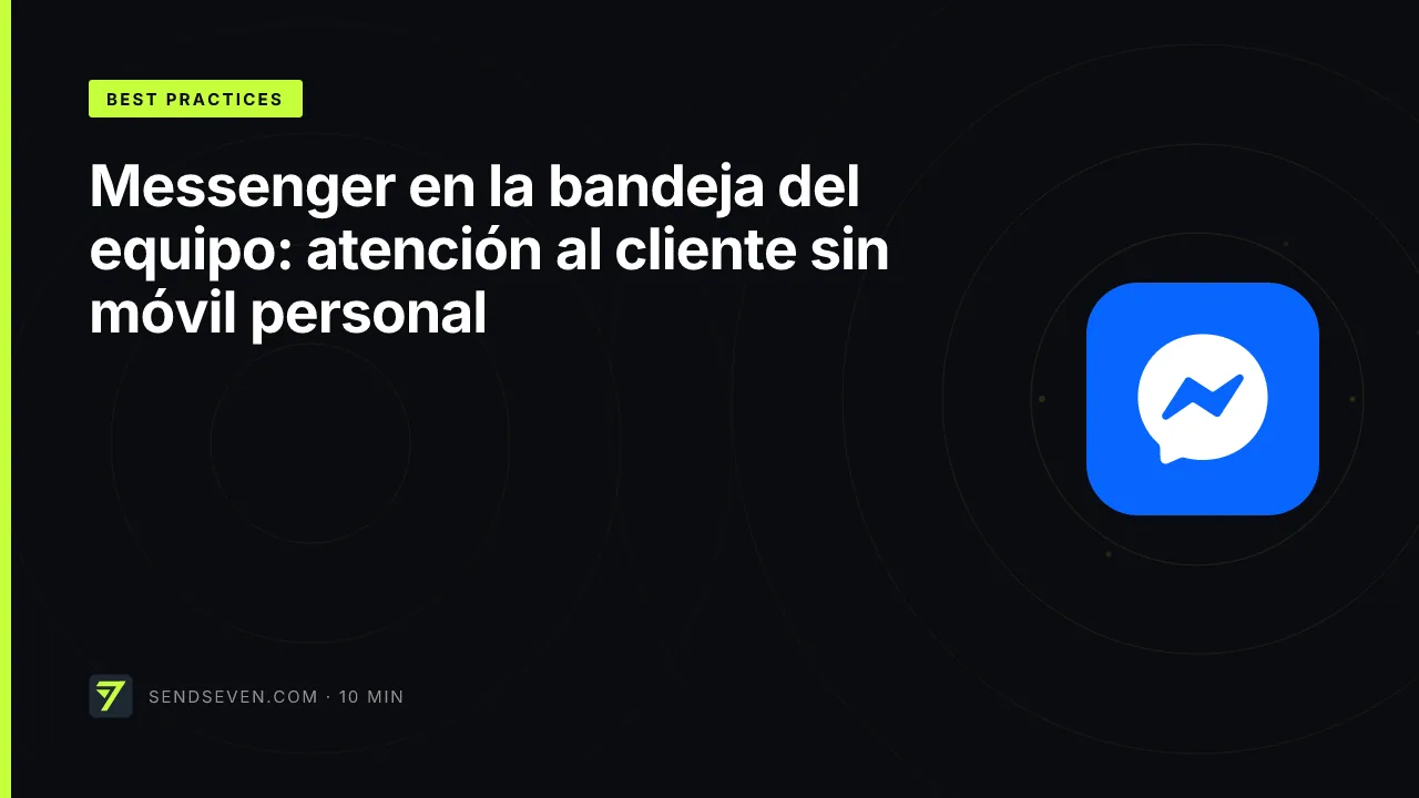 Messenger en la bandeja del equipo: atención al cliente sin móvil personal