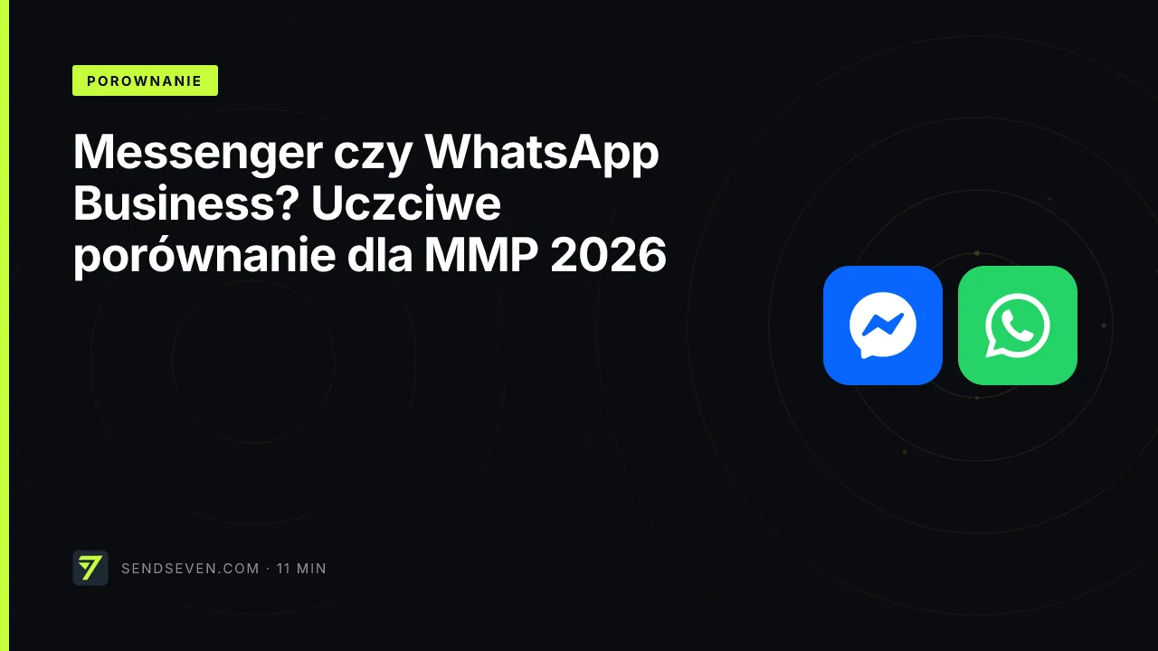 Messenger czy WhatsApp Business? Uczciwe porównanie dla MMP 2026