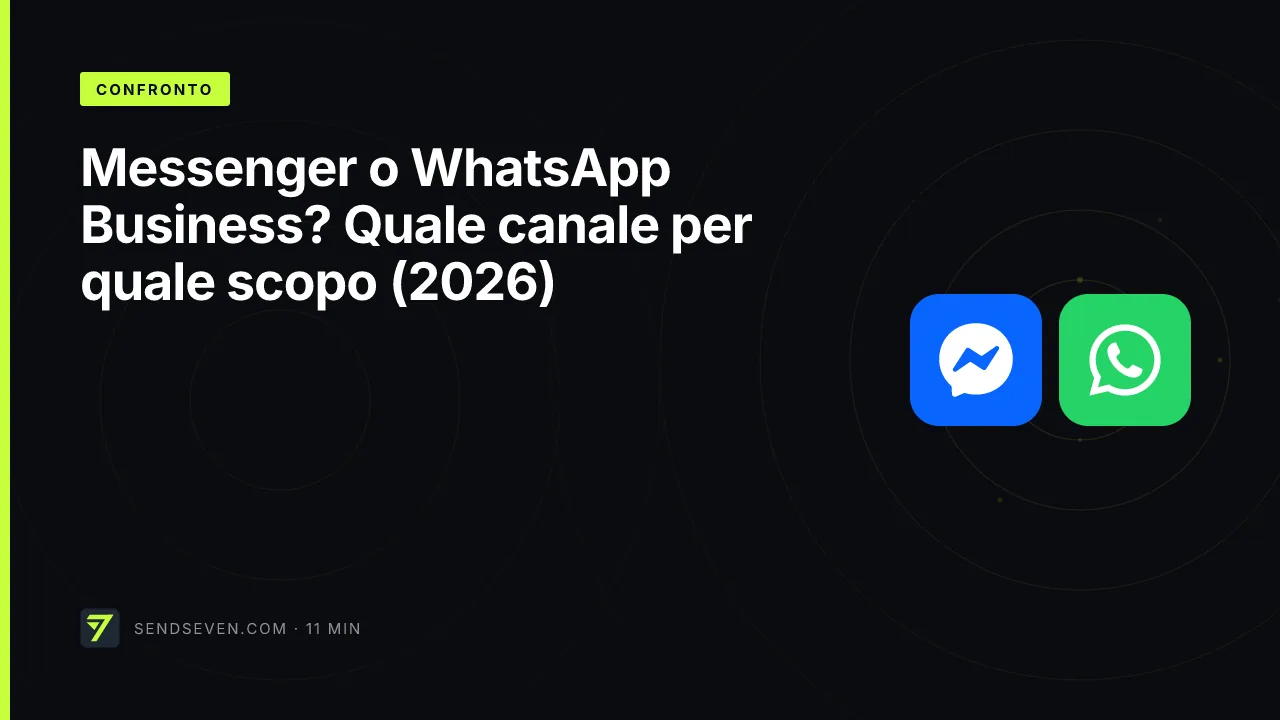 Messenger o WhatsApp Business? Quale canale per quale scopo (2026)
